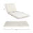 LOUNGE CHAISE SET, SPACE AVAILABLE ON ONE SIDE,ACACIA SOLID WOOD WITH LOUNGE CUSHION (CREAM & TRIPLE FOLD) - MATCHING DARK GREY VERSION AVAILABLE-1259601655