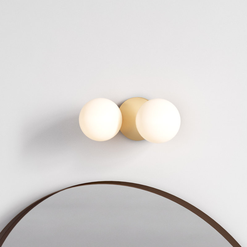 Samson 2 - Light Vanity Light, Aged Brass