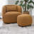 Overstreet 23" Wide Boucle Upholstered Ottoman-1147633631