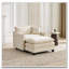 Fauteuil club en tissu d'ameublement en chenille-1660826301