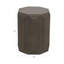 Béton, table d'appoint géométrique 18 po, gris foncé