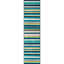 Tapis bleu sarcelle à rayures Analiese-1244616164