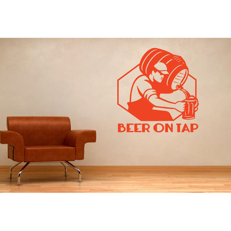Food & Beverage Wall Decal, Orange