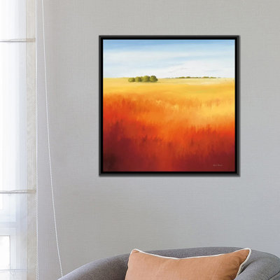 « red field ii », impression sur toile