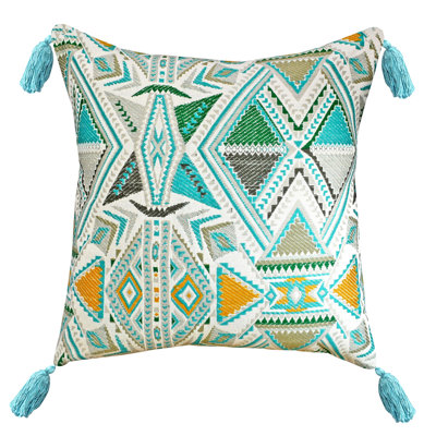 Geometric Cotton Throw Pillow