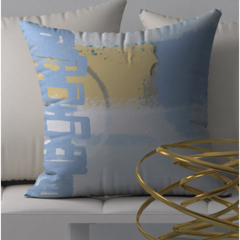 Housse de coussin décorative carrée et insert, 24" X 24"
