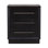 Humphreys 3-Drawer Pine Wood Nightstand, Black