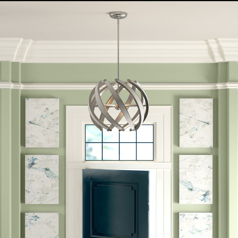Swirl 9-Light Globe Pendant
