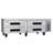 72 in. Commercial Chef Base Refrigerator Storage Cabinet for Cold Foods, Fresh Ingredients, and Condiments, Refrigerated Pull-Out Drawers, Rolling Caster Wheels, ETL Listed
