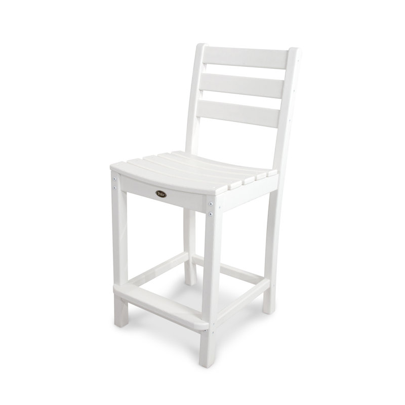 Chaise d'appoint de comptoir POLYWOOD Monterey Bay, Blanc classique