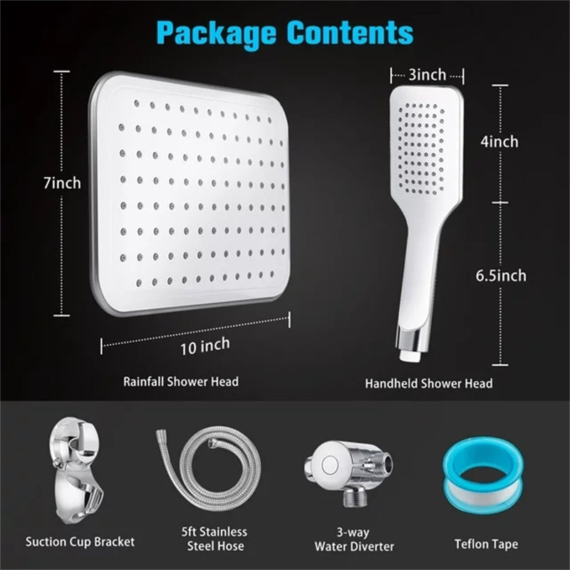 Handheld Rainfall Shower Head