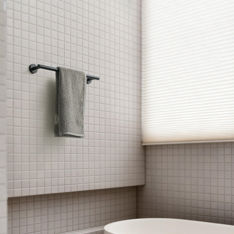 Stainless Steel Wall-Mounted 6-piece bathroom hardware set, Matte Black