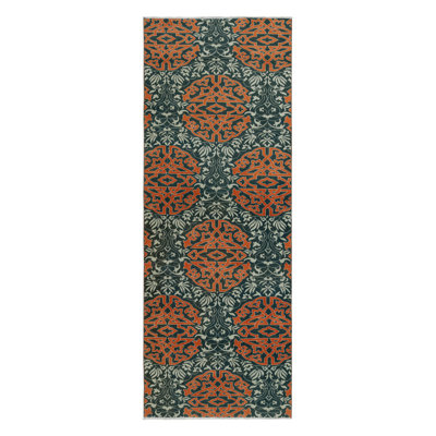One-of-a-Kind 3'3”x9'6” 1950s Wool Area Rug