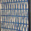 Abstrait art mural bleu foncé en papier-mâché