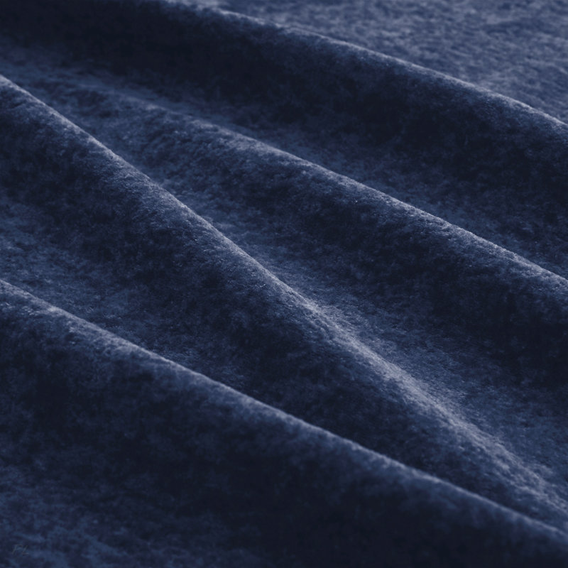 Modern Ottoman Velvet, Blue