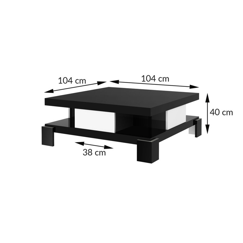 Vosburg Coffee Table with Storage