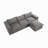 4 - Piece Upholstered Boneless Chenille Modular Sectional Sofa with Removable Ottoman– Fully Compressed, No Assembly Required-1283040805