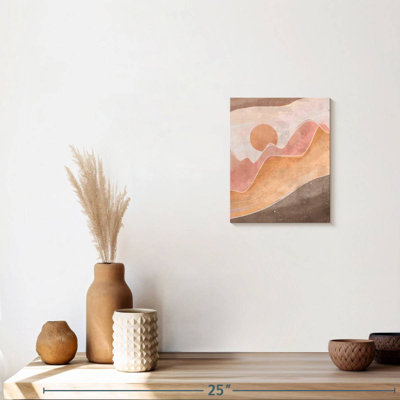 Simple coucher de soleil sur toile