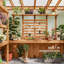 Backyard Discovery Poppy 9 ft. x 6 ft. Cedar Greenhouse with Polycarbonate Panels, Trellis Roof & PowerPort™