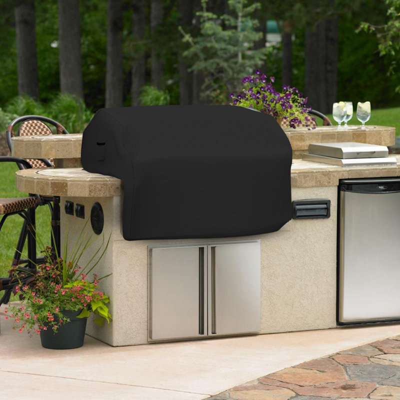 Blue Elephant 121.9cm W x 76.2cm D Grill Cover, Black