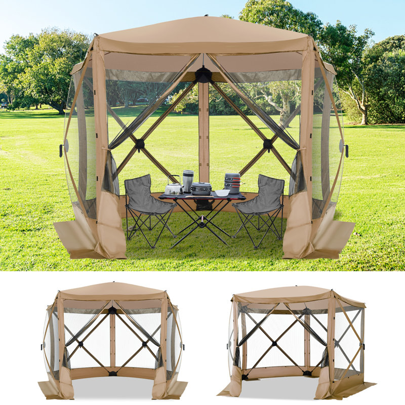 Pièce moustiquaire 10 pi x 10 pi avec moustiquaire, Kaki