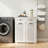 Laundry Cabinet With 2 Removable Baskets And 2 Drawers, Perfect For Organized And Efficient Laundry Storage.
