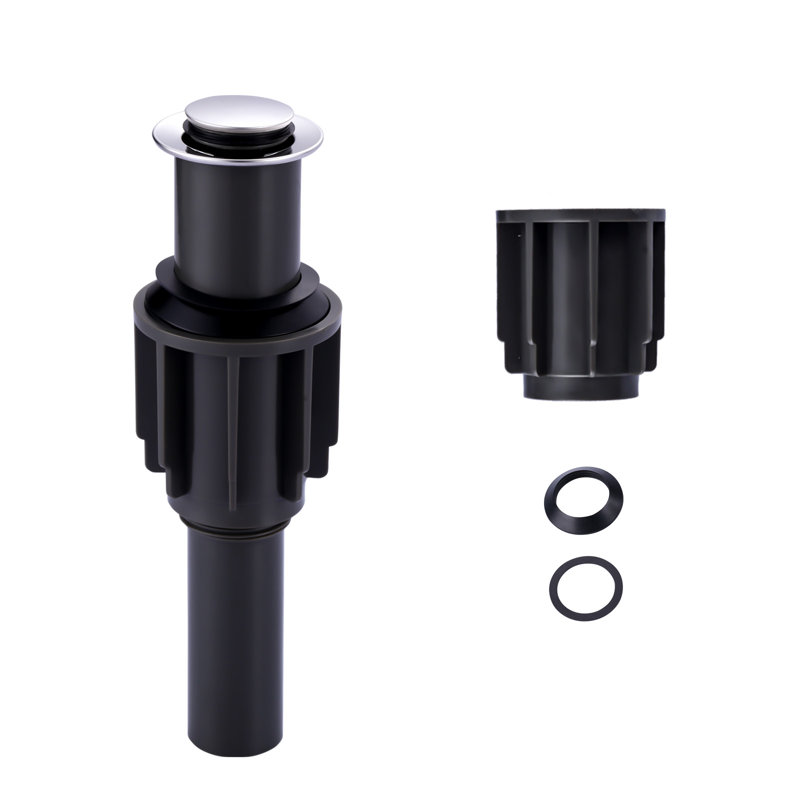 Polished Chrome Pop-Up Drain Assembly for Bathroom Sinks