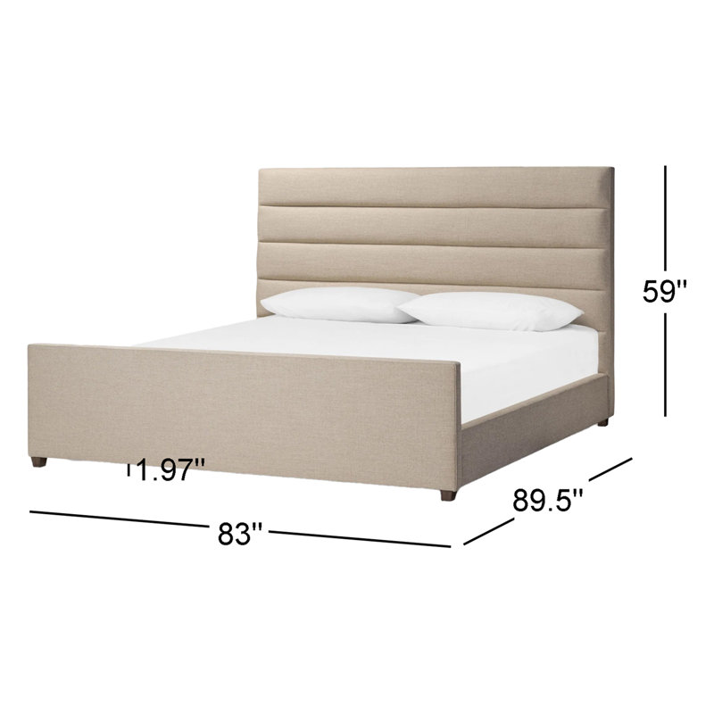 Daphne Bed, King, Alcala Taupe