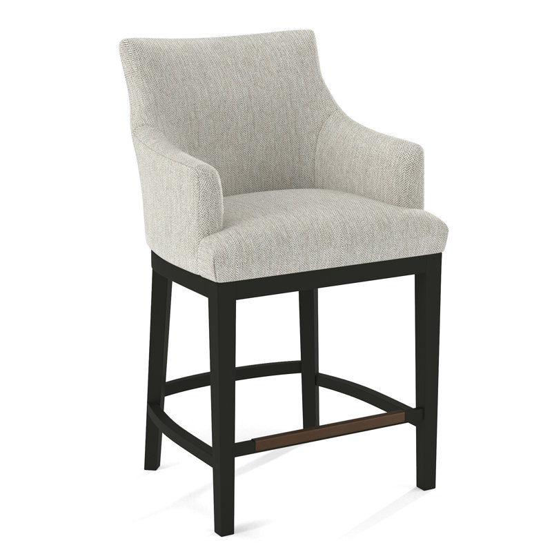 Upholstered Counter Stool, Black, 61641-88
