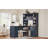 L-Shaped Computer Desk with Open Shelves, Cabinet & Drawers-118343175