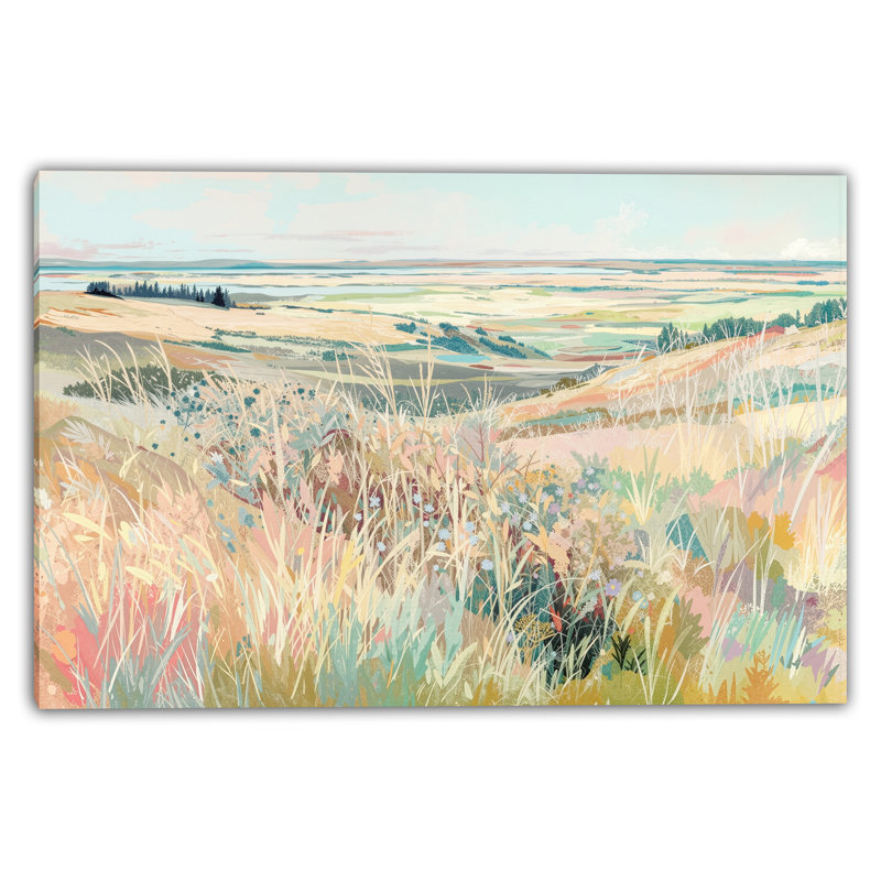Art mural sur toile Blooming Meadow, L 40 po x H 30 po x P 1,5 po