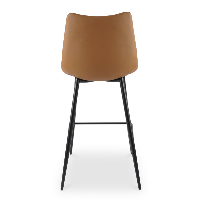 Finnigan Counter & Bar Stool, Light Brown/Faux Leather, Bar Stool (30" Seat Height)