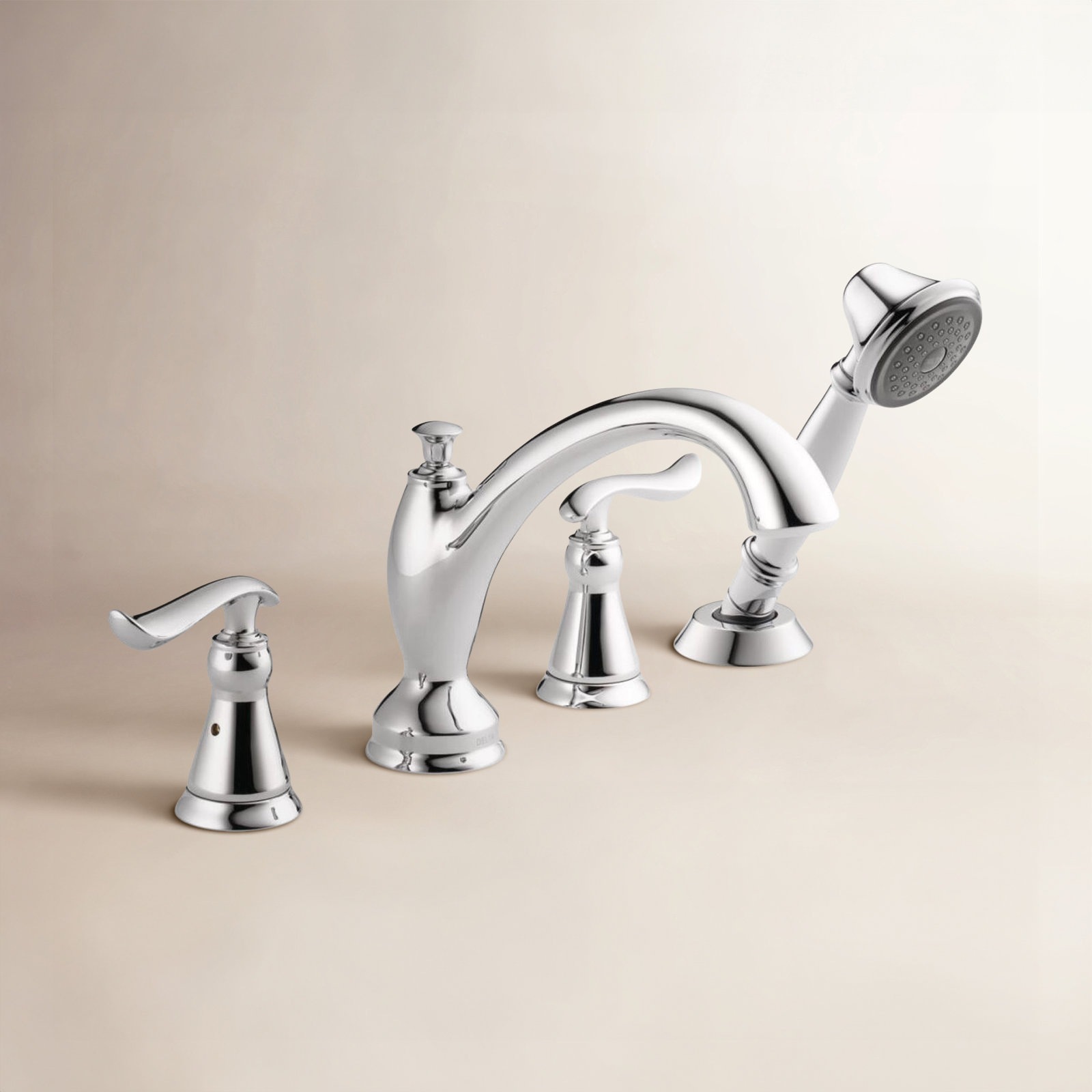 Linden™ Deck Roman Tub Faucet with Handshower, Chrome
