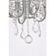 Lustre cylindrique unique à 4 lumières avec accents de cristal Armenio-386606033-386606032-387280258
