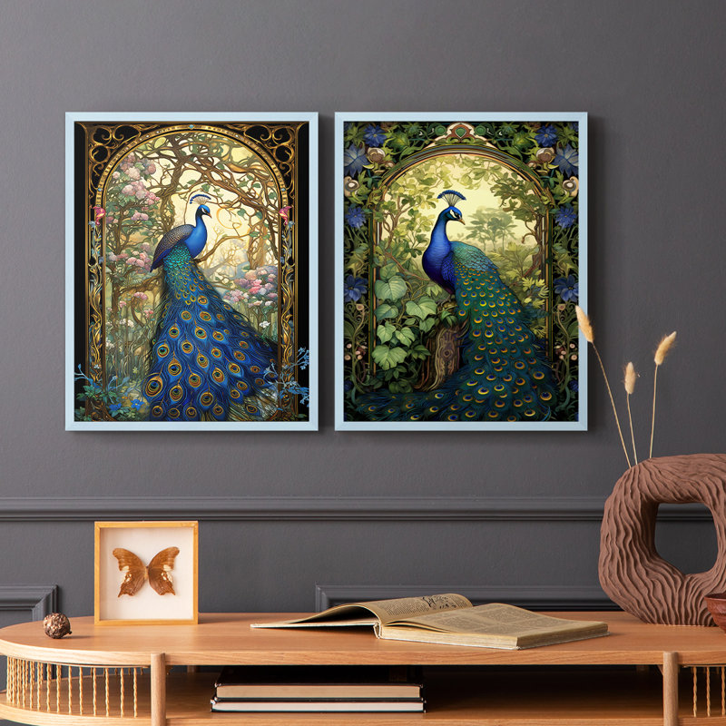 ANIMALS Series CXLIX - reproduction encadrée de qualité supérieure - prête à être accrochée - aucun clou requis - aucun clou requis