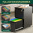 2 Drawer Mobile File Cabinet with Lock for Legal/Letter/A4 Size - Fully Assembled Except Wheels-289533646