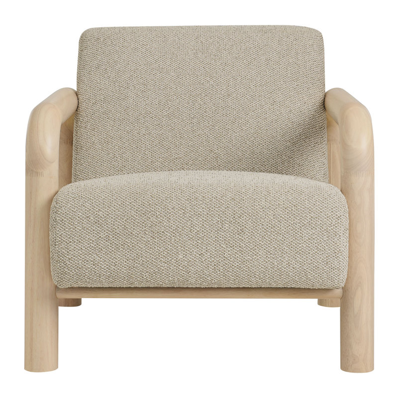 Fauteuil d'appoint Sereno Boucle, Bois de chêne, Marbre