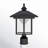 Credle Black 1 -Light 15.25" H Solar Powered Integrated LED Post and Pier Mount Light