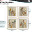 Ensemble de 4 impressions encadrées sous verre Wispy Earthy Botanicals, conception par Elizabeth Medley-227793172-227793173