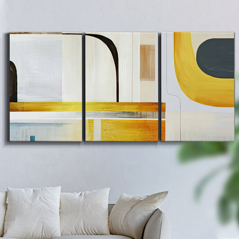 «Beach Grass II», reproduction sur toile 3 pièces, H 48 po x l 96 po x P 2 po