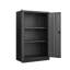 Armoire de rangement en métal avec portes verrouillables et tablette réglable, armoire de rangement pliante, armoire de rangement pliante pour bureau à domicile, école, garage, noir