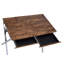 Callers Weathered Oak & Chrome Finish Writing Desk with Spacious Drawers and Durable Construction for Modern Home Offices