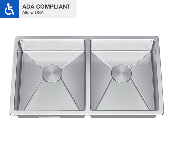 31'' L Double Bowl Stainless Steel Kitchen Sink