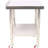 440lbs Load Capacity 24 X 35-1/2 Inch Stainless Steel Work Table With Backsplash, Adjustable Undershelf And 4 For Garage Kitchen Storage Heavy Duty Worktable & Laundry Prepping-119121015-119121013