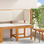 Chaise de jardin vidaXL en bois d'acacia massif brun 19,69 x 19,69 x 35,83-297962599