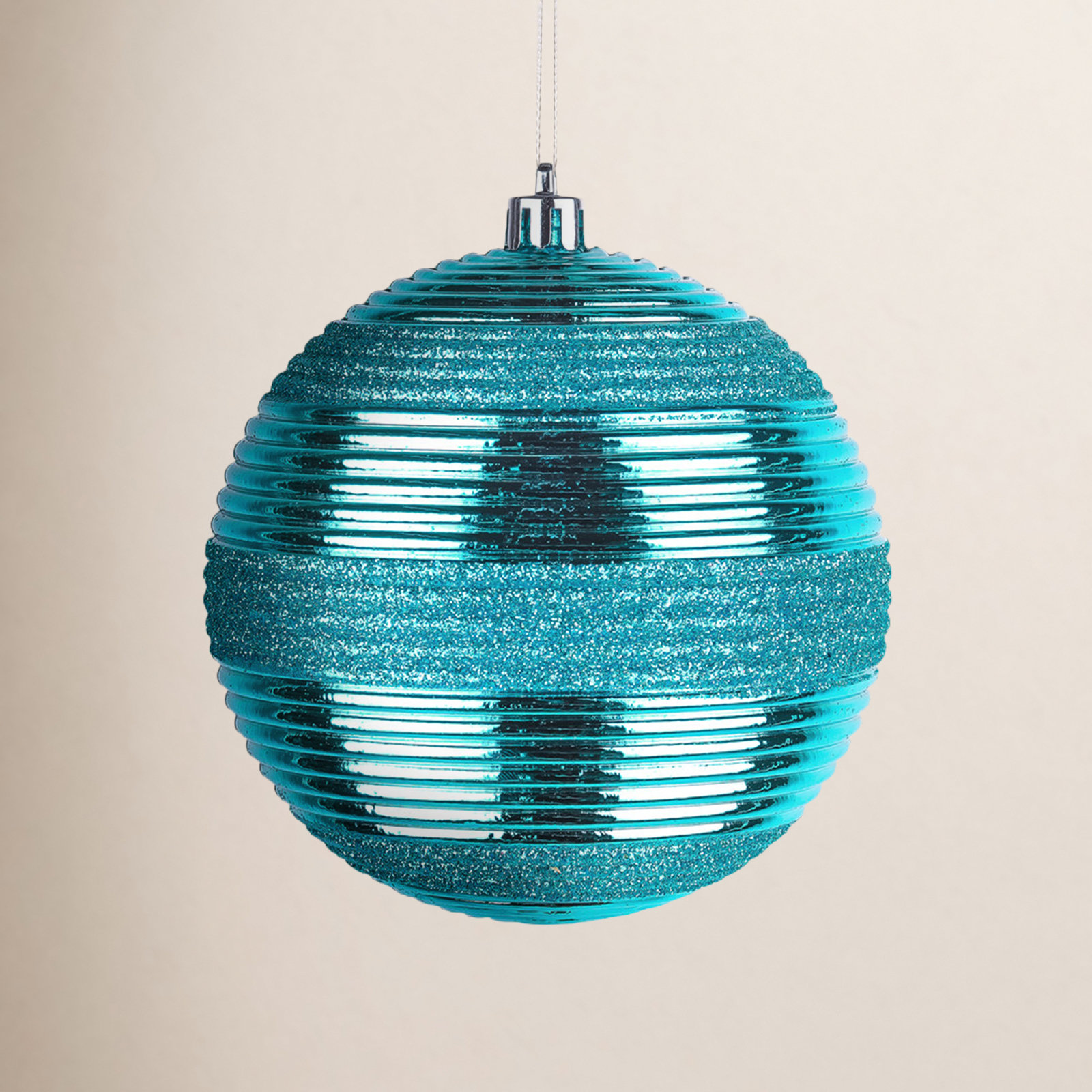 The Holiday Aisle® Shatterproof Swirling Ball Ornaments, Blue