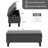 Upholstered Storage Bench, Linen Button-tufted End of Bed Bench for Living Room, Bedroom-636717923