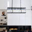 Lustre rectangulaire à 6 lumières pour îlot de cuisine