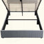 Lit plateforme tapissier avec système de rangement hydraulique-40734324