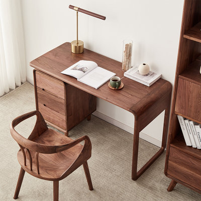 Solid wood desk and chair set